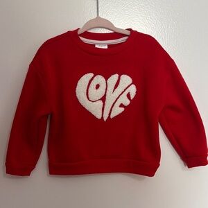 18m Love Sweatshirt (ONLY WORE ONCE)